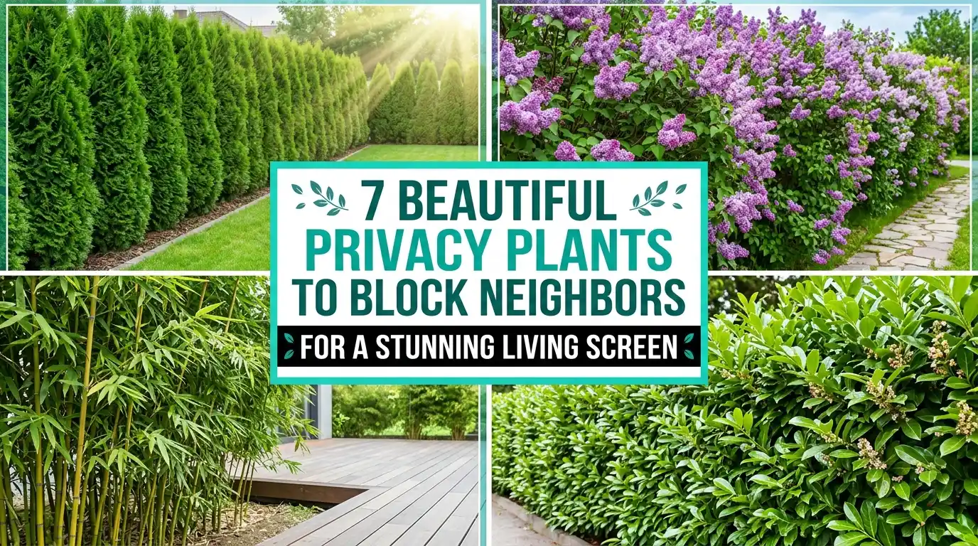 7 Privacy Plants That Block Neighbors and Look Beautiful Doing It