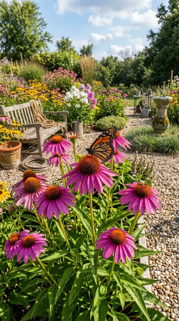 Purple coneflowers