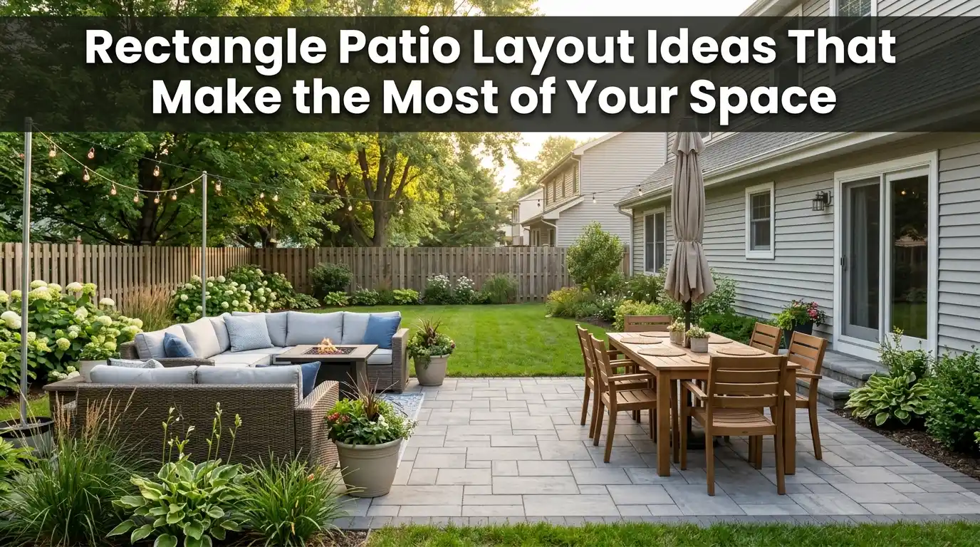 Rectangle Patio Layout Ideas That Make the Most of Your Space