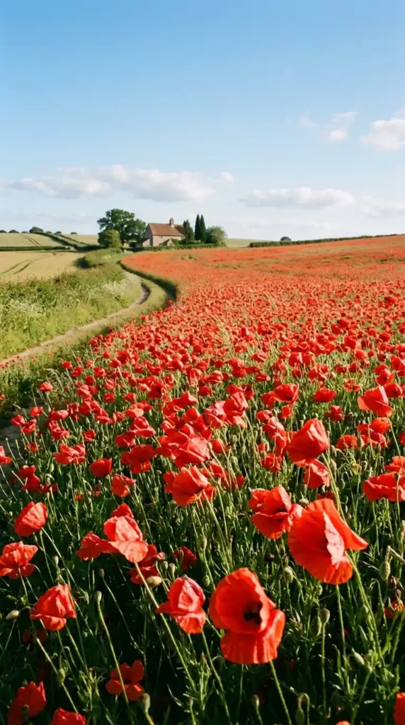 Red poppies