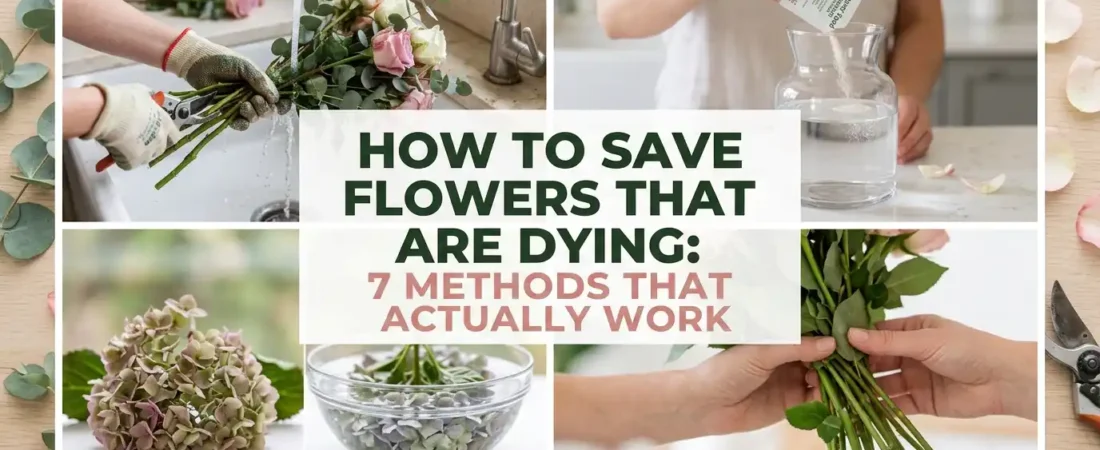 How to Save Flowers That Are Dying: 7 Methods That Actually Work