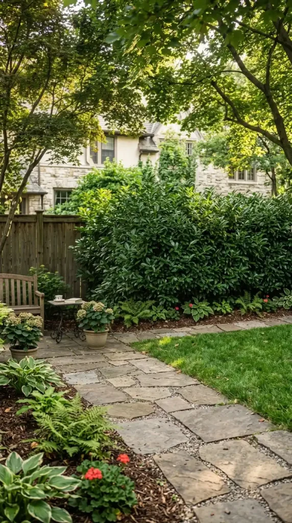 Skip laurel hedge privacy screen