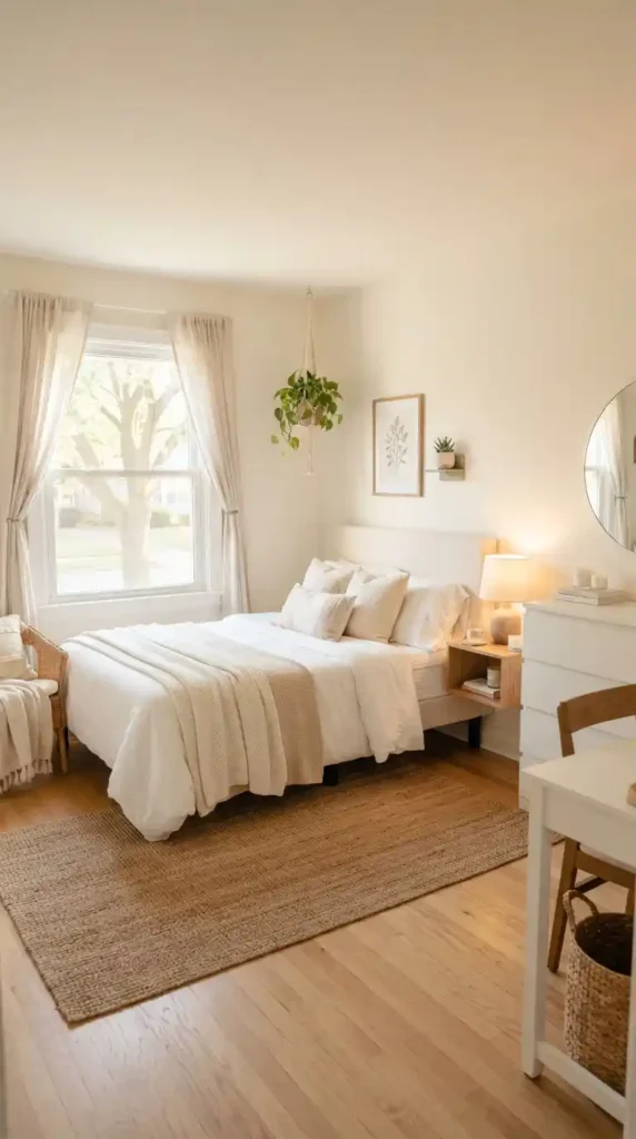 Small bedroom light colors American