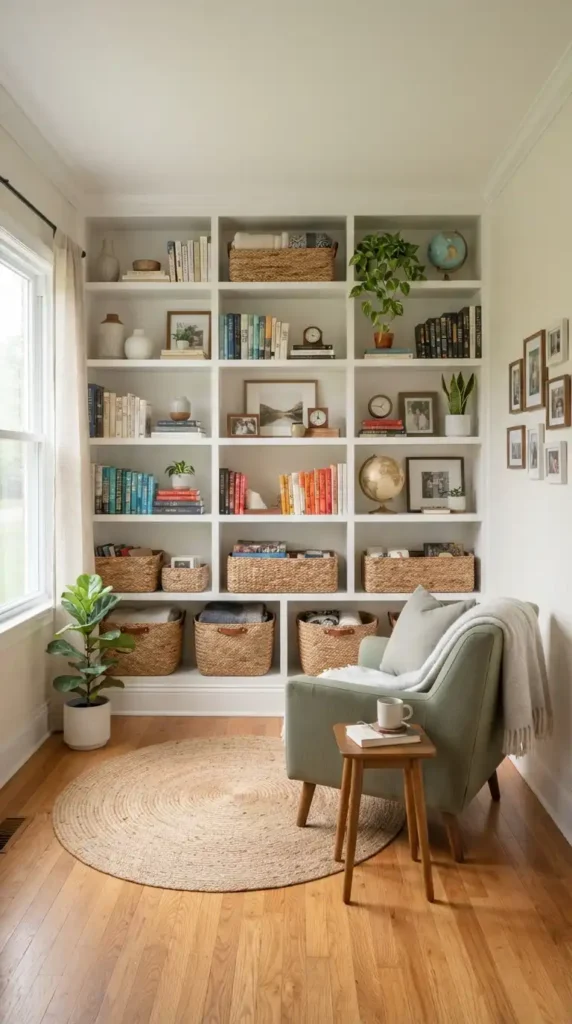Small room vertical storage