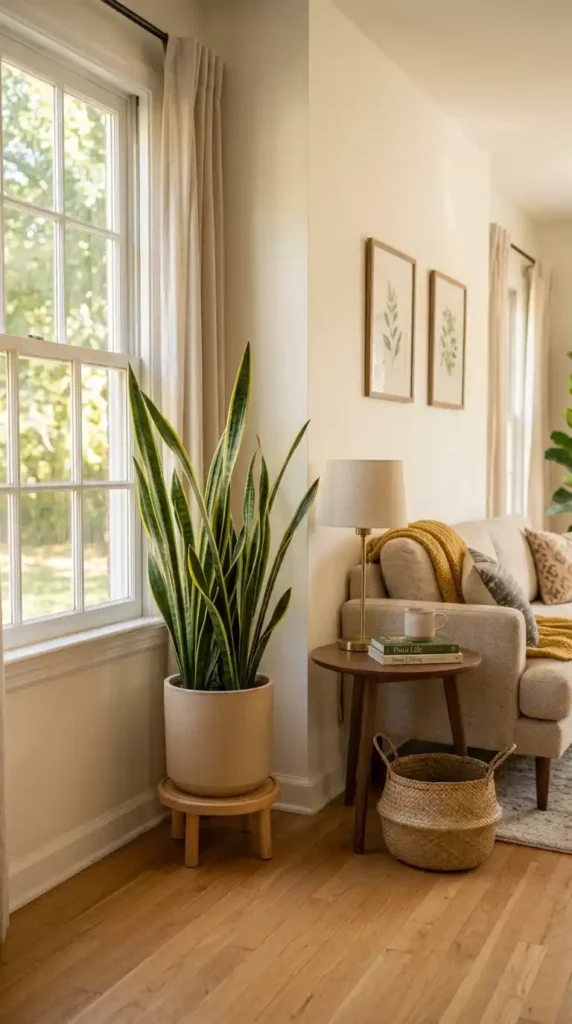 Snake plant in American home