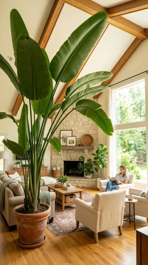 Strelitzia nicolai in American home