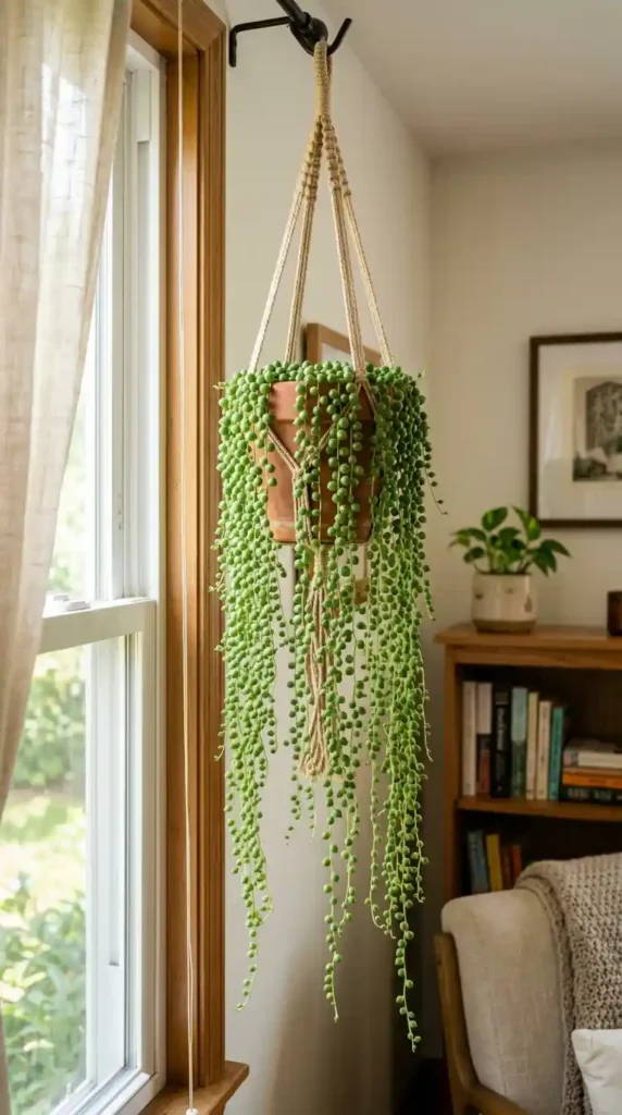 String of pearls plant hanging