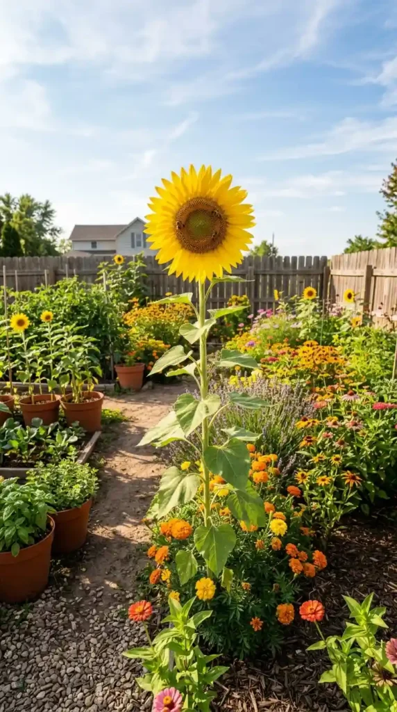 Sunflower in full bloom