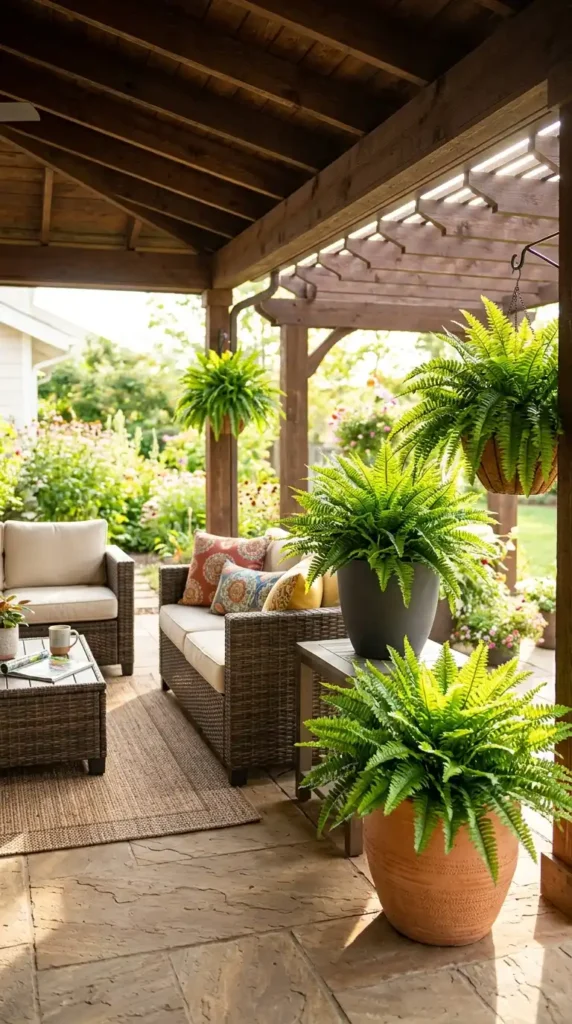 UV resistant fake plants patio