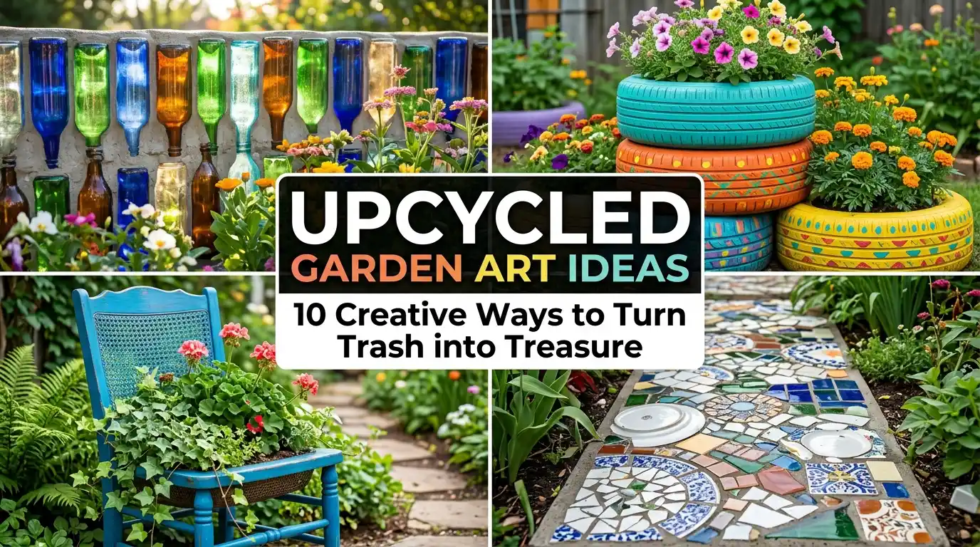 Upcycled Garden Art Ideas — 10 Creative Ways to Turn Trash into Treasure