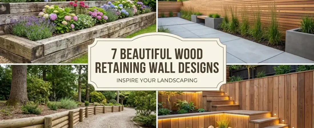 7 Beautiful Wood Retaining Wall Designs