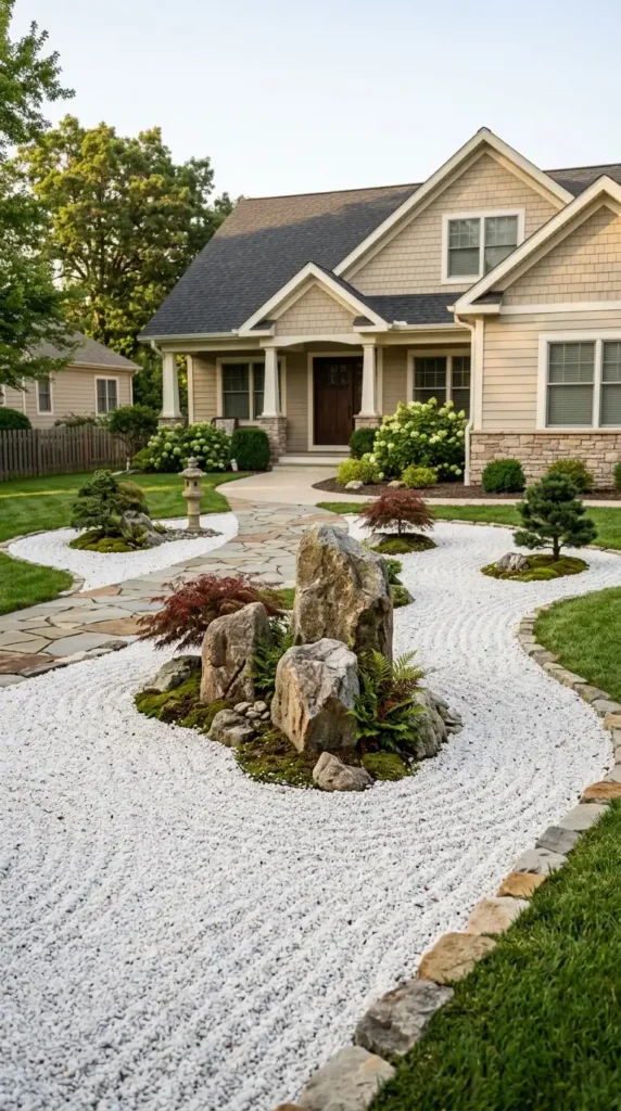 Zen garden American front yard
