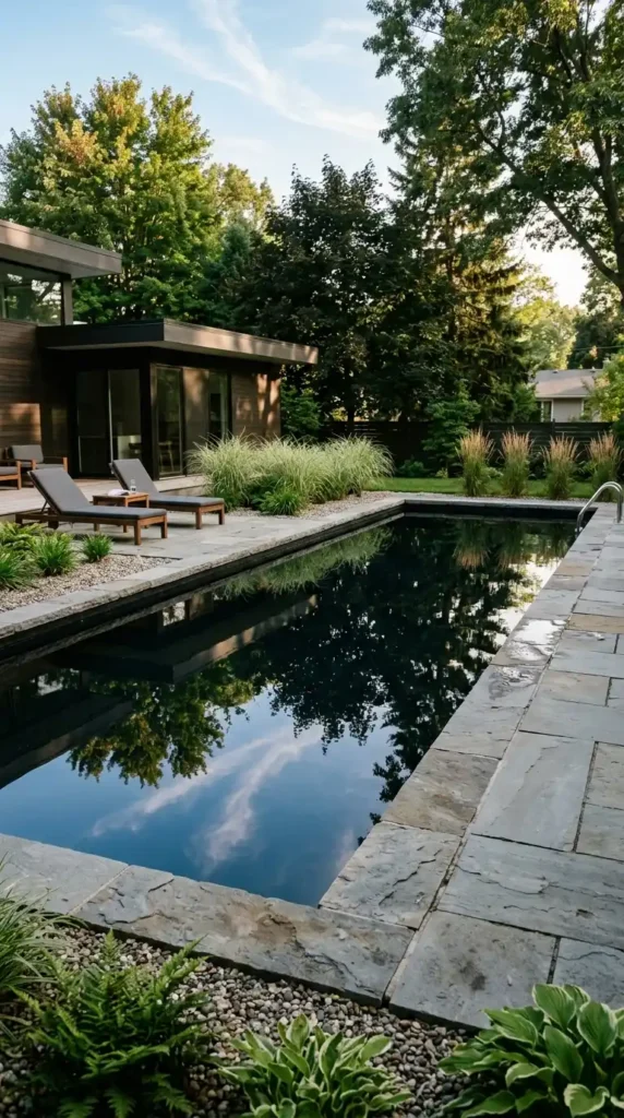 Zen pool ideas black liner