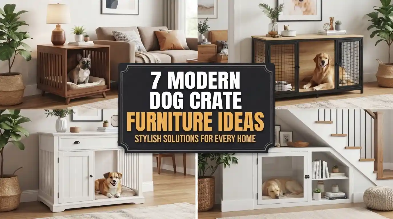 7 Modern Dog Crate Furniture Ideas