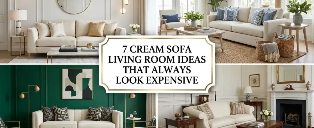 7 Cream Sofa Living Room Ideas That Always Look Expensive