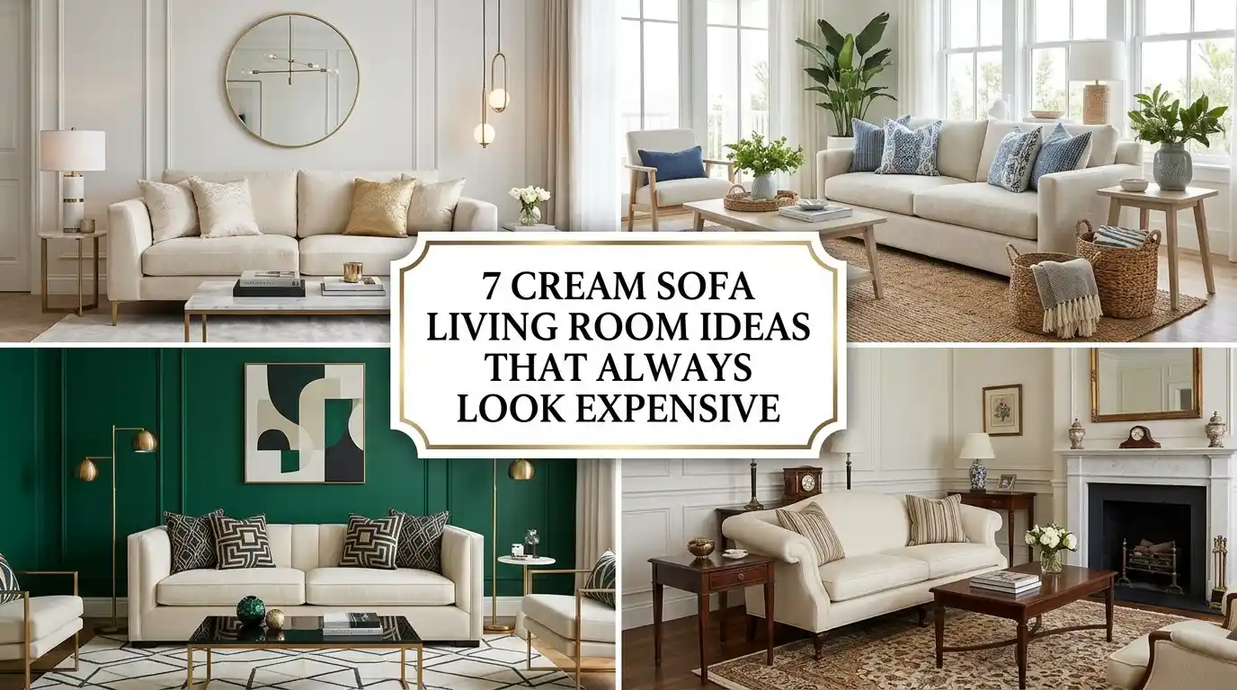 7 Cream Sofa Living Room Ideas That Always Look Expensive