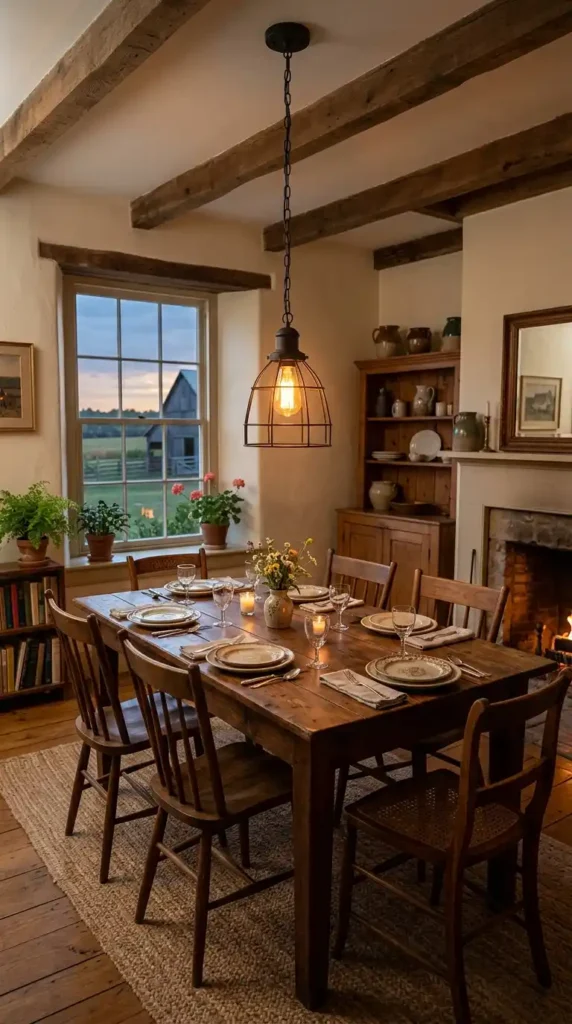 Farmhouse dining room pendant light