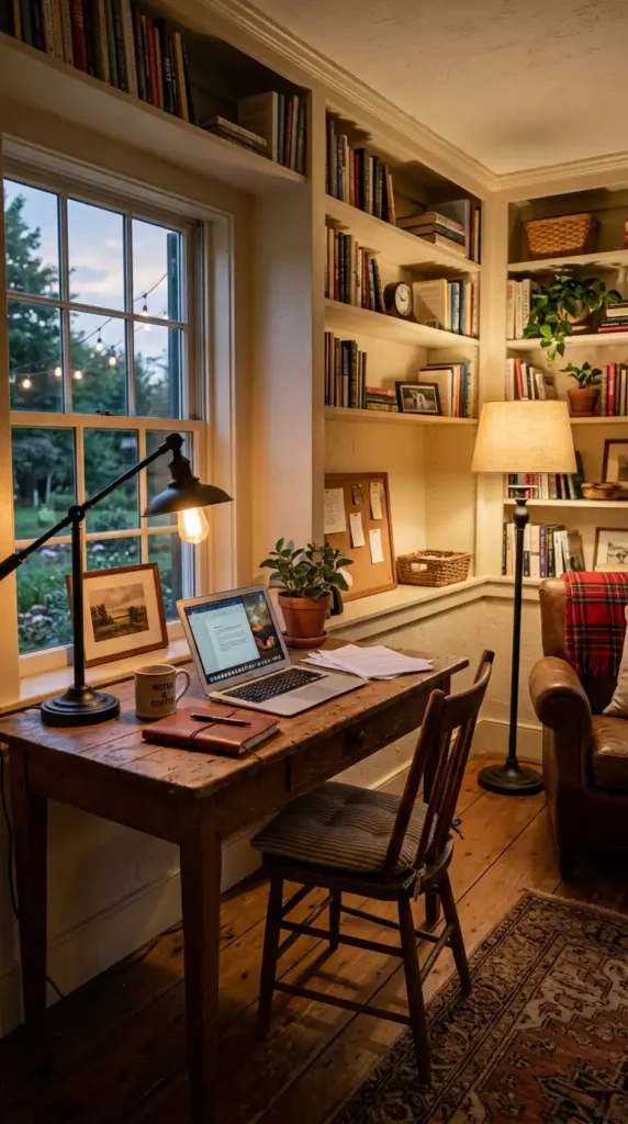 Farmhouse home office lighting