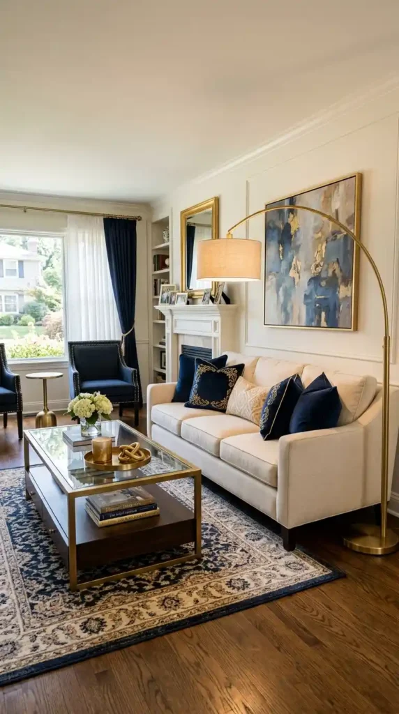 Formal living room with sofa